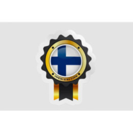 Finland Flag Badge Style 11 - DecalsHouse