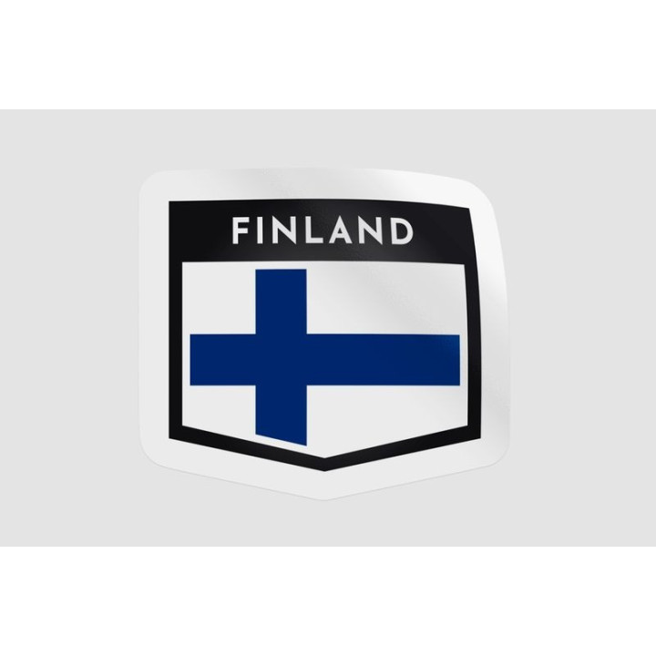 Finland Flag Badge Style 14 - DecalsHouse