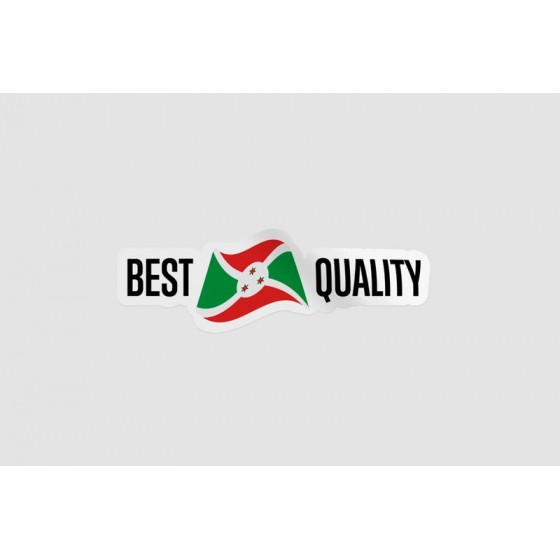 Burundi Quality Label Sticker
