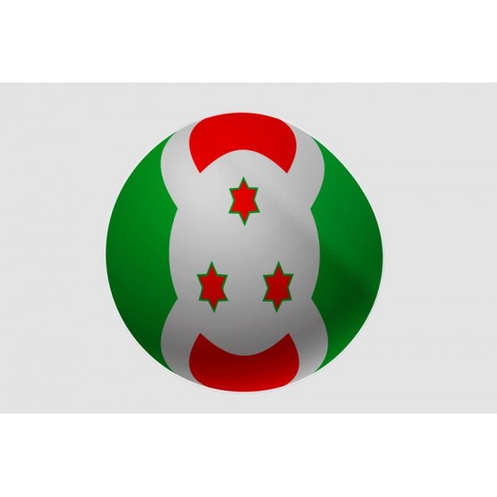 Burundi Round Flag Sticker
