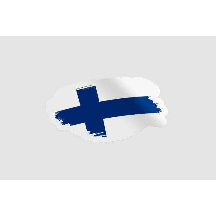 Finland Flag Brush Style 10 - DecalsHouse