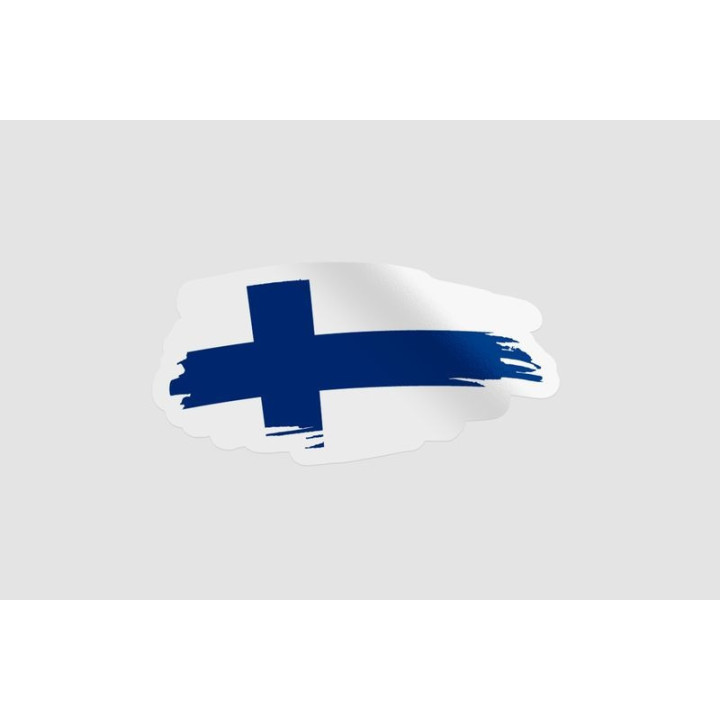 Finland Flag Brush Style 2 - DecalsHouse