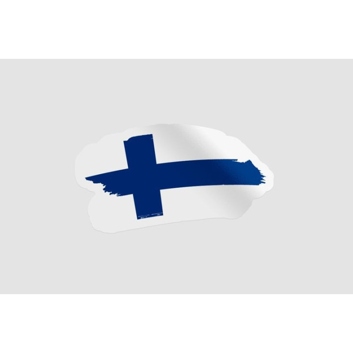 Finland Flag Brush Style 3 - DecalsHouse