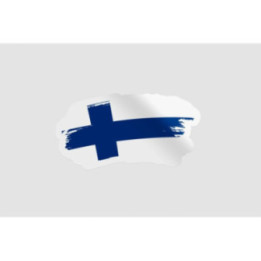 Finland Flag Brush Style 6 - DecalsHouse