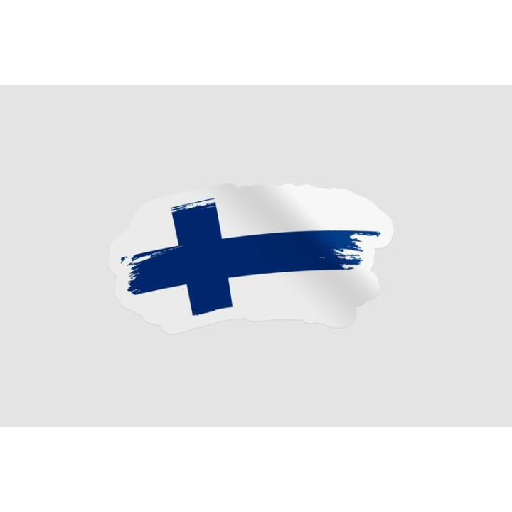 Finland Flag Brush Style 6 - DecalsHouse