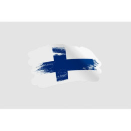 Finland Flag Brush Style 7 - DecalsHouse
