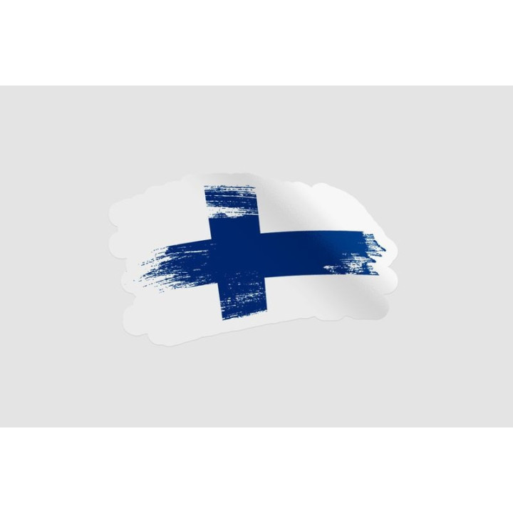 Finland Flag Brush Style 7 - DecalsHouse
