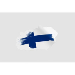 Finland Flag Brush Style 8 - DecalsHouse
