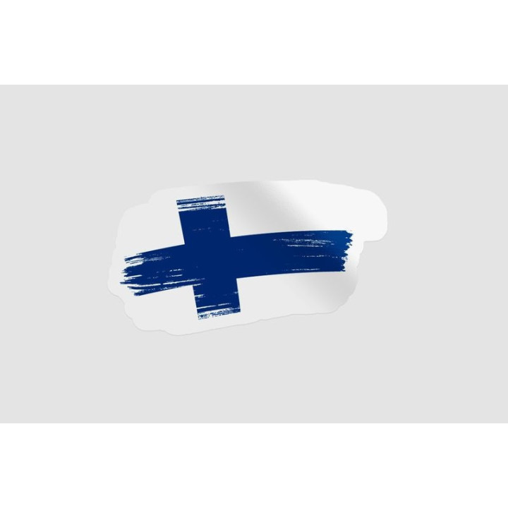 Finland Flag Brush Style 9 - DecalsHouse
