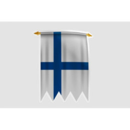 Finland Flag Pennant Style 2 - DecalsHouse