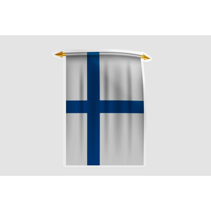 Finland Flag Pennant Style 6 - DecalsHouse
