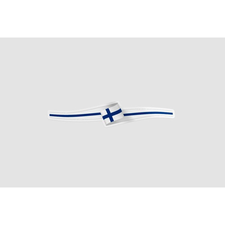Finland Flag Ribbon Style 3 - DecalsHouse