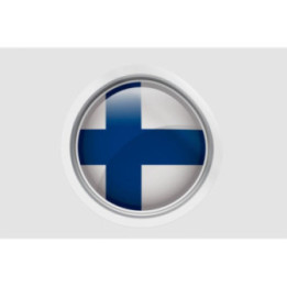 Finland Flag Shape Style 2 - DecalsHouse