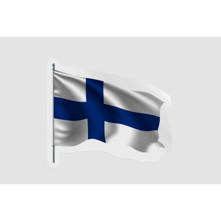 Finland Flag Waving - DecalsHouse