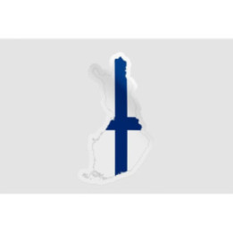 Finland Map Flag Style 5 - DecalsHouse