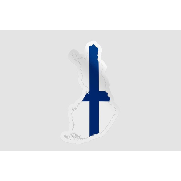 Finland Map Flag Style 5 - DecalsHouse