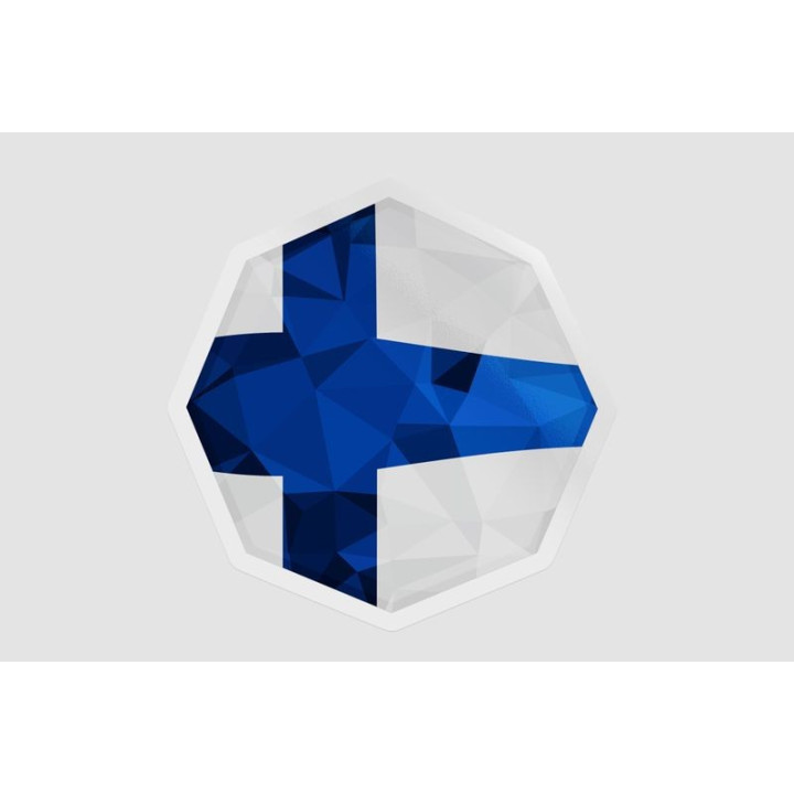 Finland Octagone Flag - DecalsHouse