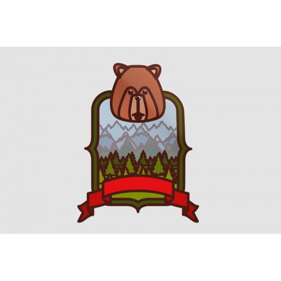 Canada Beaver Style 3 Sticker