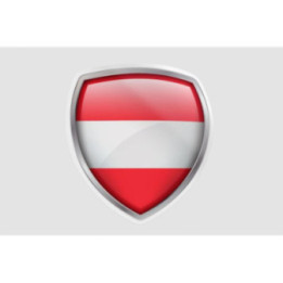 Flag Of Austria Style 5 Sticker - DecalsHouse