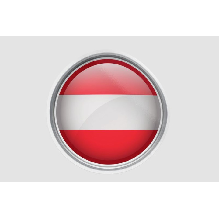 Flag Of Austria Style 7 Sticker - DecalsHouse