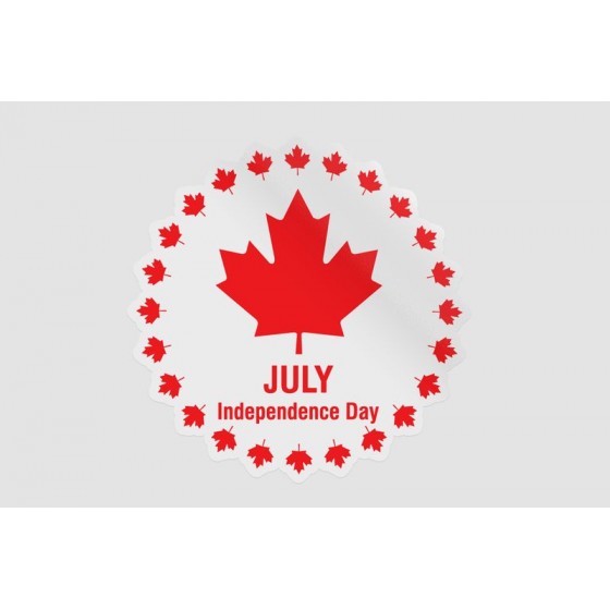 Canada Day Flag Sticker
