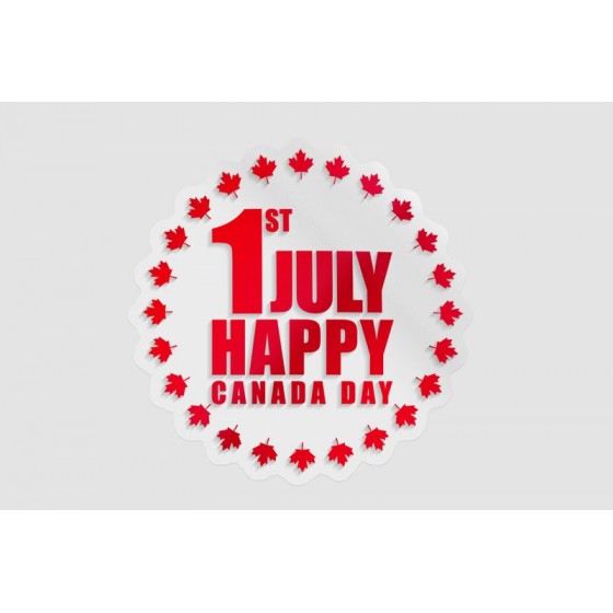 Canada Day Style 15 Sticker