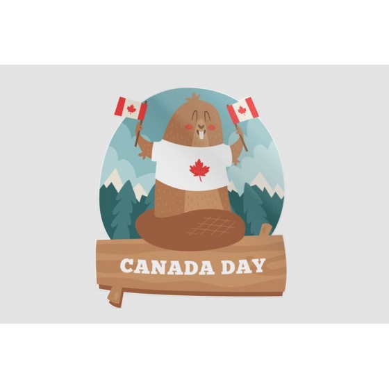 Canada Day Style 16 Sticker