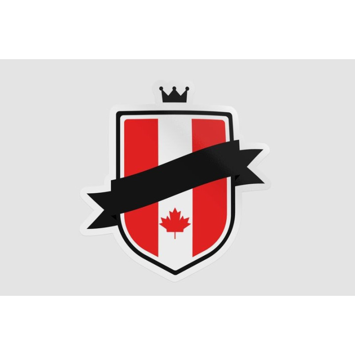 Flag Of Canada Style 12 Sticker - DecalsHouse