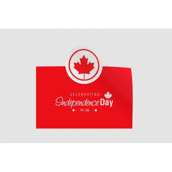 Canada Day Style 6 Sticker