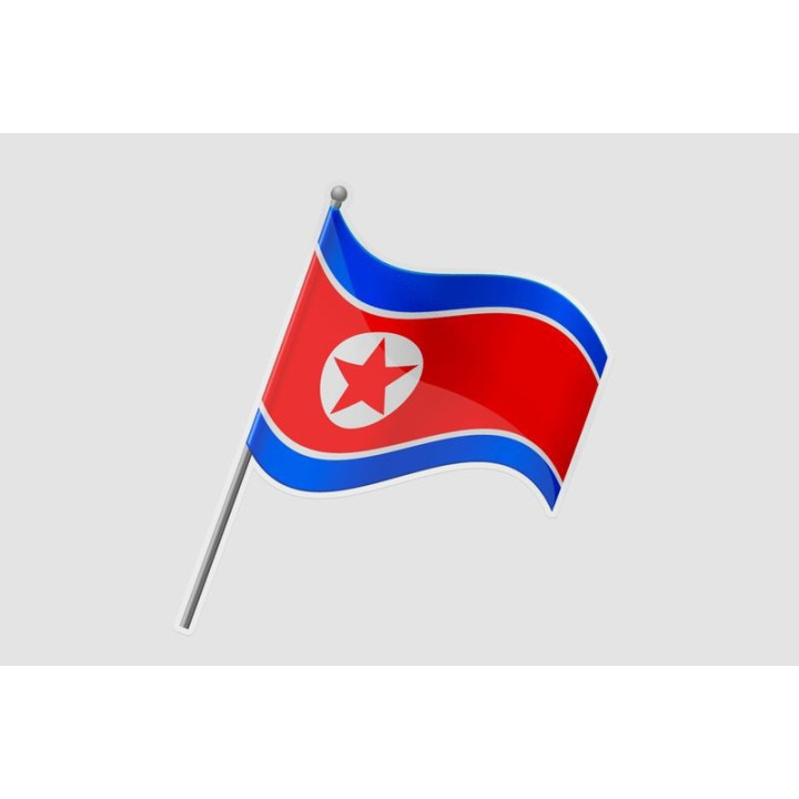 Flag Of North Korea Sticker - DecalsHouse