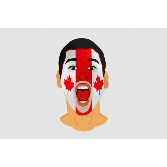 Canada Fan Face Sticker