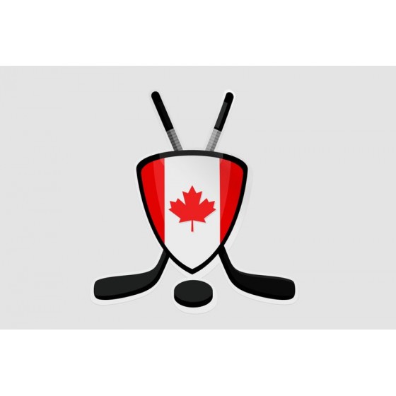 Canada Flag Hockey Sticker