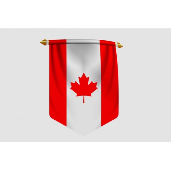 Canada Flag Style 10 Sticker