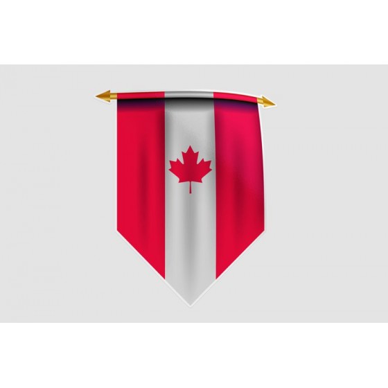 Canada Flag Style 13 Sticker