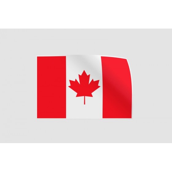 Canada Flag Style 2 Sticker