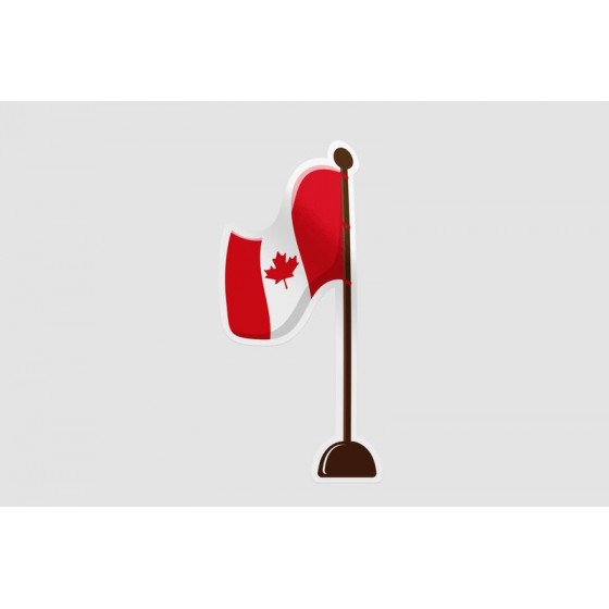 Canada Flag Style 22 Sticker