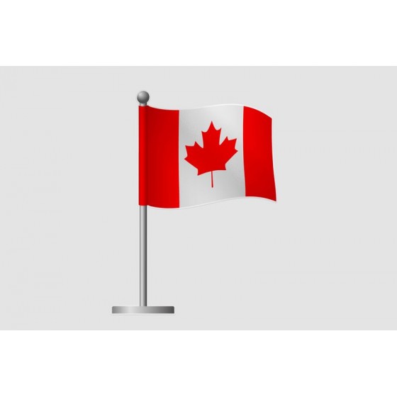 Canada Flag Style 23 Sticker