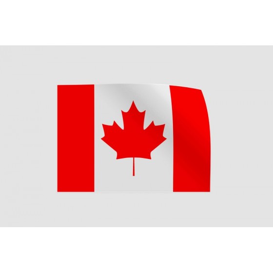 Canada Flag Style 25 Sticker