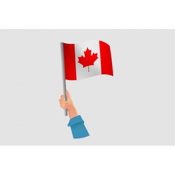 Canada Flag Style 26 Sticker