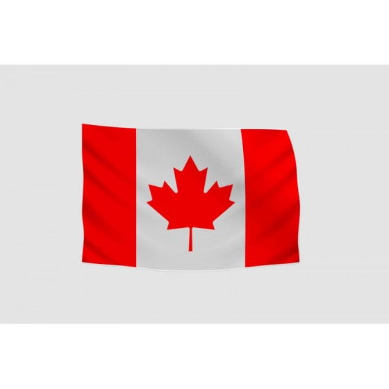 Canada Flag Style 28 Sticker