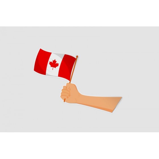 Canada Flag Style 3 Sticker