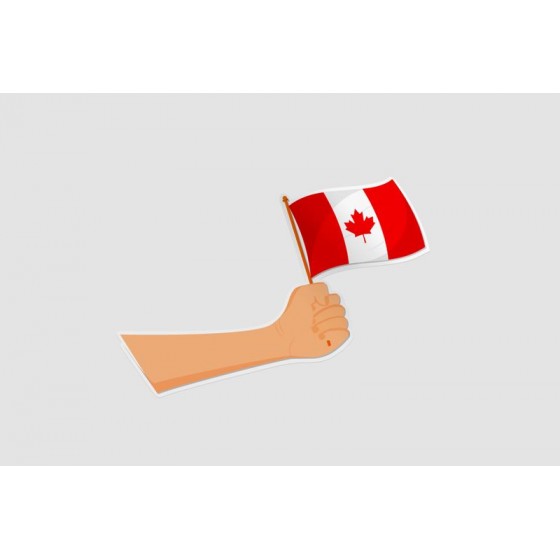 Canada Flag Style 4 Sticker