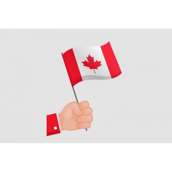 Canada Flag Style 5 Sticker