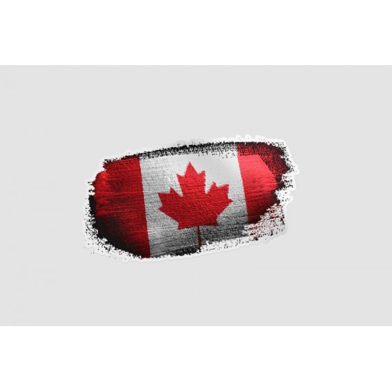 Canada Flag Style 8 Sticker
