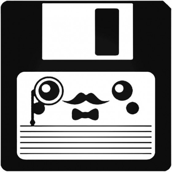 Diskette Like A Sir Decal...
