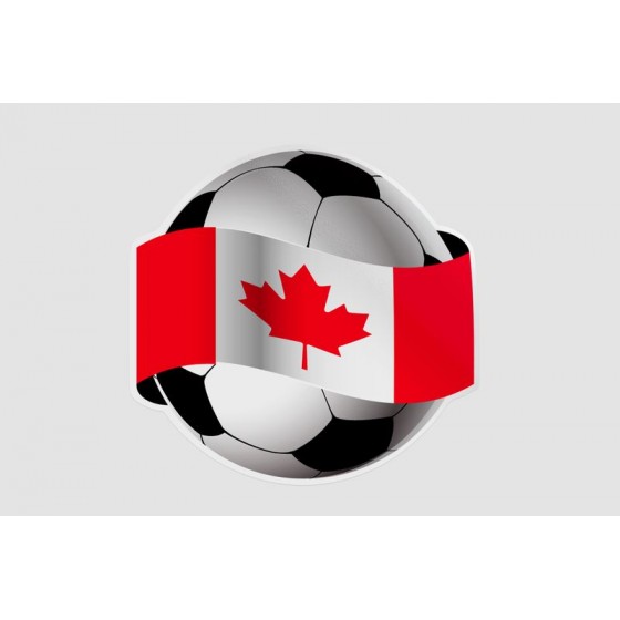 Canada Football Ball Sticker