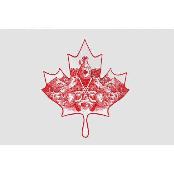 Canada Leaf Style 2 Sticker