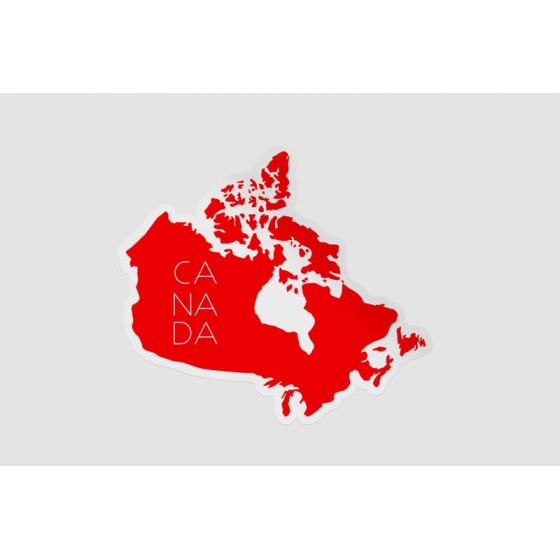 Canada Map Style 6 Sticker