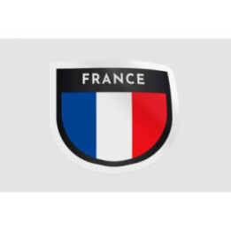 France Emblem Badge Style 4 - DecalsHouse