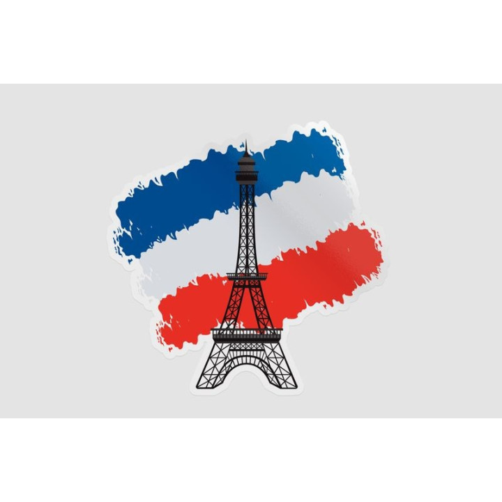 France Flag Eifel Style 2 - DecalsHouse